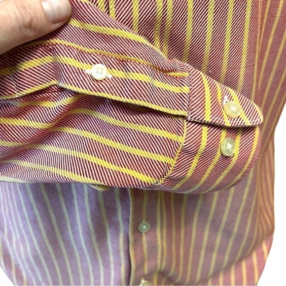 Hickey Freeman Button-up Shirt Woven in Italy - Picture 5 of 12
